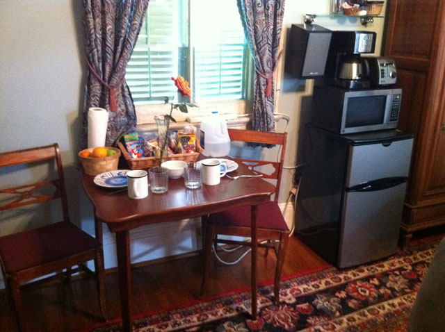 breakfast table